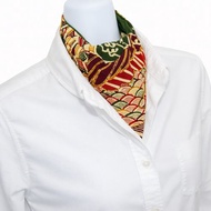 真絲和服領巾圍巾, 日本古著小紋絹布再製, 日本手工製, 直送