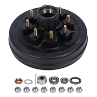 7000lbs Trailer Brake Drum 12 X 2in 8 On 6.5in Metal High Strength Brake Hub Drum for 7000lbs Traile