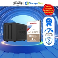 DAS TerraMaster D2-320 Storage device Combo with Toshiba N300 HDD NAS - Storage Shop