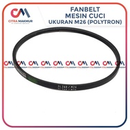 Vanbelt M26 Mesin Cuci POlytron Sanyo Sharp V Van Fan Belt Panbel