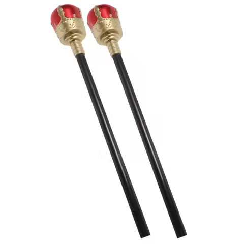 2Pcs King Scepter Halloween Role Playing Costume Accessory Party Costume Scepter King Prop Scepters 