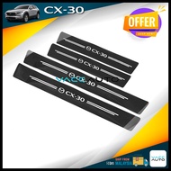 Mazda CX30 CX-30 DM (2019 - 2025) Door Step Sticker Carbon Protector Fit Mazda CX30 CX-30 DM Vacc Au