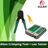 【Hot sale】Allan Network Crimping Tool And Network Lan Cable Tester / Lan Tester With Battery/ Insula