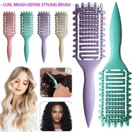 Curl Styl Brush Massage Bounce Curling Definition Styling Comb Wheat Straw Curling Comb 2.6