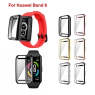 Huawei Band 6 Case Full Screen Protector Shell Bumper Plated Cases For Huawei Band 6 Honor Band 6