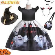 2023 Ghost Witch Cosplay for Girl Costume 2023 New Vestidos for Kids Girls Mesh Party Dresses Carnival Halloween Costumes 2-10Yrs