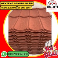 Seng Genteng Metal Atap Sakura Pasir Merah