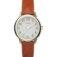 Timex Womens Easy Reader 30mm - Gold/Wht/Brn Eco Lthr (TW2W32600)