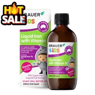 ️PRE-ORDER️ ธาตุเหล็กสำหรับเด็ก BRAUER Kids Liquid Iron with Vitamin B #อาหารเสริม #วิตซี  #วิตามิน 