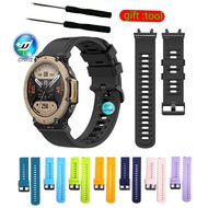 amazfit t rex 2 strap Silicone strap watch band amazfit t rex2 strap  Sports wristband amazfit t rex 2 strap t-rex 2 straps