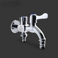 Stainless Steel 1 In 2 Out Head Two Way Water Washer Tap Faucet Wash Machine Faucet AH-017C As The Picture Shows