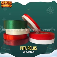 MERAH [1 ROLL] FABRIC RIBBON / Fabric ribbon gift accessories gift ribbon/ decorative ribbon/ hair r