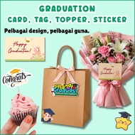 Convocation Day Cards Kad Konvo Congratulations Wish Card Mini Graduation Convo Farewell Kad Ucapan