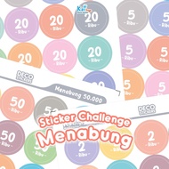 Savings Sticker / 10 thousand Sticker / Saving Challenge 2k / Number 1 240 Sticker / Number 1 120 St