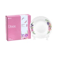 Felli Dinexe 9" Opal Glass Soup Plate Set (2 Pcs) - La Rossa