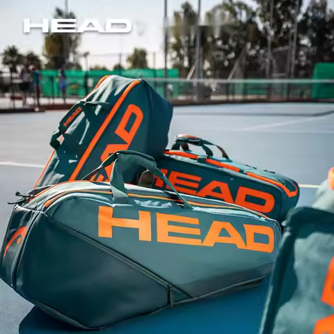 HEAD Pro Tennis Bag Double Shoulder Tennis Racket Bag Court Bag Tennis Racquet Sport Backpack 9R Ten