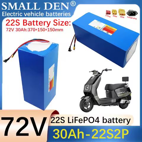 New 72V 30Ah LiFePo4 battery pack 32140 DIY built-in BMS 0-3600W motor high-power electric vehicle r