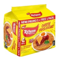 [HALAL]Nabati Richeese Mi Instan Mi Goreng Keju Pedas Tahap 0 74g x 5 + 1 Instant Noodle Spicy Fried