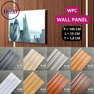WPC WALL PANEL 3D | 145 CM x 15 CM x 18 MM | PREMIUM WPC WOOD PANEL WPC DINDING FLUTED WALL PANEL