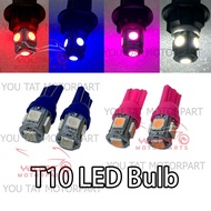 T10 LED BULB SIGNAL BULB LED MENTOL LED LAMPU LED T10 12V 1SET 2PCS Y16ZR Y15ZR LC135 SRL RS150 DASH