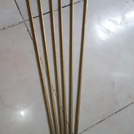 Laras polos kuningan (non alur) od 8mm panjang 70cm cal. 4.5mm