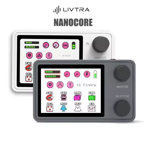 LIVTRA NANOCORE Mini Multi-Effect Processor Pocket Pedal AMP AI Drums Loopback NAM Master Tone for A
