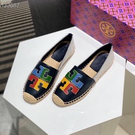 Hot Sale tory burch Lady’s Lastest Leather Color Matching Casual Flat Shoes