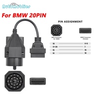 OBD OBD II Adapter for bmw 20pin to OBD2 16pin Female Connector e30 e36 e39 X5 Z3 for BMW 20pin to 1