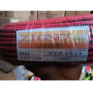 Kabel Listrik Serabut NYZ 2x23 ZIGNO / TR TWIN ROUND 2 x 23 ZIGNO