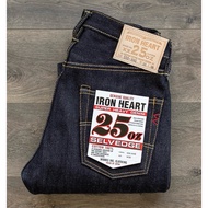 Iron Heart jeans IH-555-XHS 25oz Indigo Selvedge Jeans / Raw Denim slim Tappered Fit Cutting made in