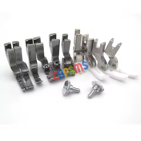 10 Piece Zipper Foot SET FOR JUKI DDL-5550,DDL-8500,TL-2010Q SINGER 95K,96K,195K High Shank Industri