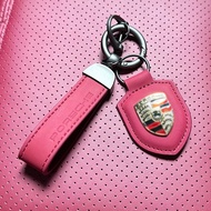 Suitable for Porsche keychain new Cayenne Macan Panamera 911/718 shield keychain chain