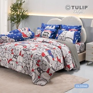 TULIP รุ่น TULIP Delight หมาจ๋า พิมพ์ดิจิตอล DLD046 ลิขสิทธิ์แท้หมาจ๋า ชุดเครื่องนอน ผ้าปูที่นอน ผ้า