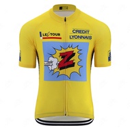 Classic Team Z Cycling Jersey Men Summer Retro Bicycle Clothes Road Bicycle Wear Clothing Breathable Quick Dry Mtb Bike Jersey