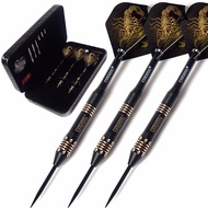 CUESOUL Black Scorpion 22g/24g/26g Deluxe Steel Tip Dart Set Professional Darts
