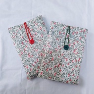 Book Sleeve Small | Cloth Book Bag | Novel Pouch - Flower Fall Motif