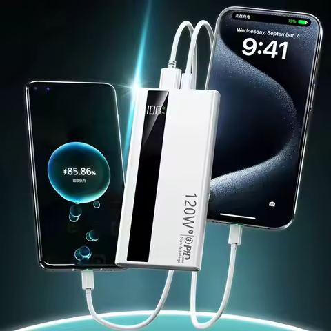 Xiaomi 500000mAh Large Capacity Power Bank 120W Super Fast Charging Power Bank Portable Battery Char