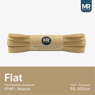 MR Shoelaces FP49 Nuts peanut Flat ShoeTALI 7mm 80cm 90cm 100cm 120cm 130cm 140cm 150cm 180cm 200cm 