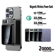 【SG】Magnetic Powerbank 22.5W Fast Charging 20000mAh Wireless Power Bank Portable Charger for iPhone 