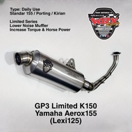 Knalpot Wrx Gp3 Limited K150 Aerox 155 Old Lexi 125