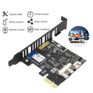 PC Power Button Reset Switch 1X PCIE Card for Destop Computer APP Remote Control Support Alexa Googl