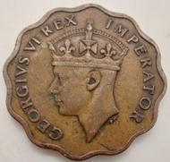 1944年/英屬塞浦路斯/赛普勒斯/喬治六世/1皮阿斯特流通幣/1944/Cyrus/one plastre/Circulation coins/Ref71918