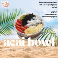 Zesty Acai - Halal Acai Bowl Bundle of 3 Yoghurt Series [MEDIUM] - Yo-Ghurt Groove / Mango Mambo / Y