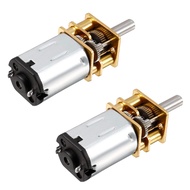 2Pcs DC 12V 1000RPM Micro Speed Reduction Motor Mini Gear Box N20 Motor with 2 Terminals for RC Car