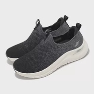 Skechers 休閒鞋 Arch Fit 2 女鞋 黑 灰 輕量 緩衝 足弓支撐 厚底 無鞋帶 健走 運動鞋 150055BKCC