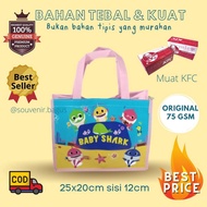 Baby Shark Birthday Bag Animal Birthday Souvenir Bag Baby Shark Shark Shark BOGOR KUDUS