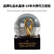 Brand Souvenir Crystal Ball Customized World Cup FIFA Gift Ornaments Resin Crafts Snowball