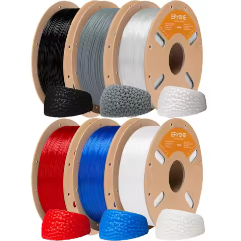 ERYONE 1,3KG 85A Hardness TPU Flexible Filament 1.75mm - Easy to Print, No Breakage, 1KG per Spool