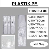 Thick Clear PE Plastic Bag (0.4 0.55/ 0.8 mic) Size 35x50 40x60/ 50x75/ 60x100/ 100x120/ 90x120/ 100