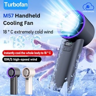 Yovan M57 Handheld Cooling Fan 100-Speed Adjustable Portable & USB Rechargeable LED Display Kipas Ta